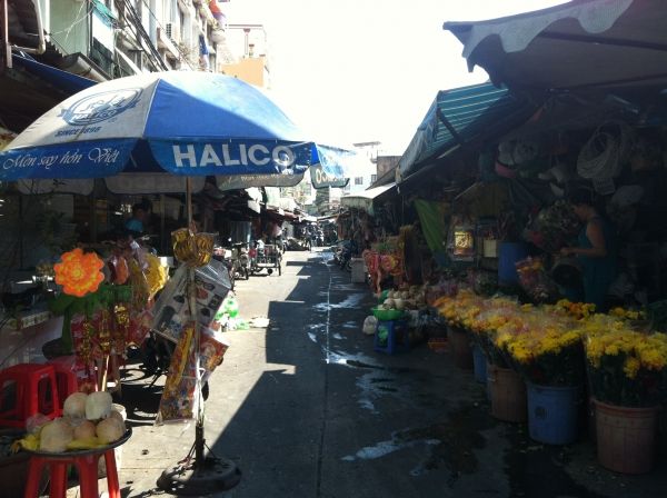 volontärprojekt vietnam marknad